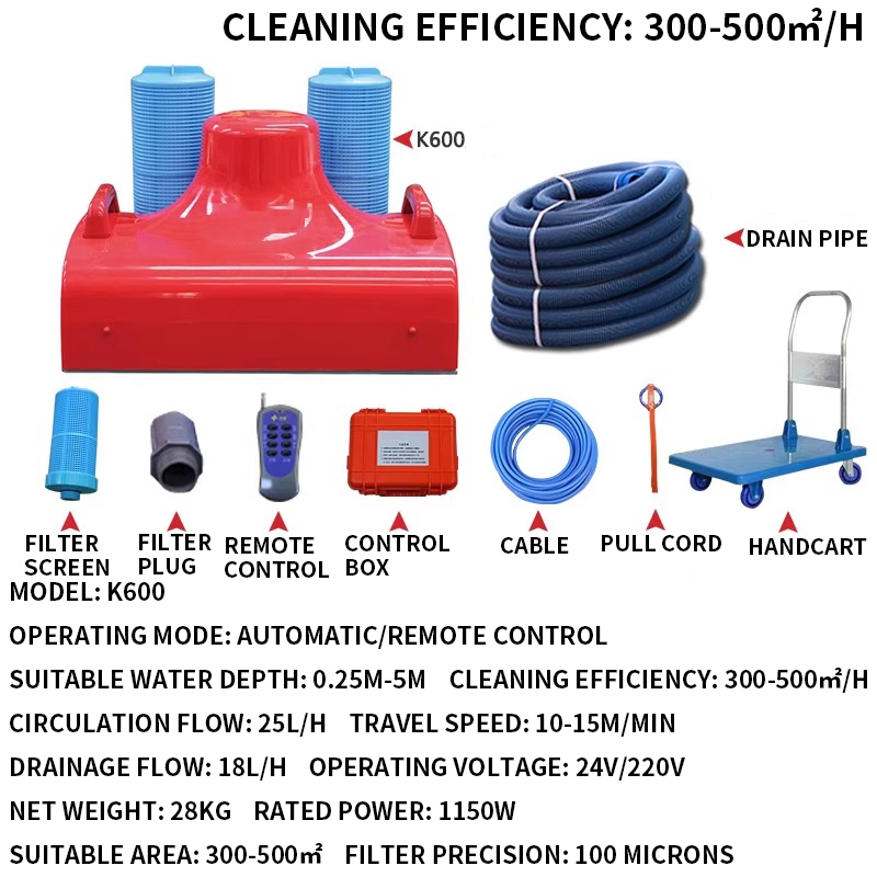 Outdoor Power Vacuum - Odkurzacz do basenu w kształcie żółwia,