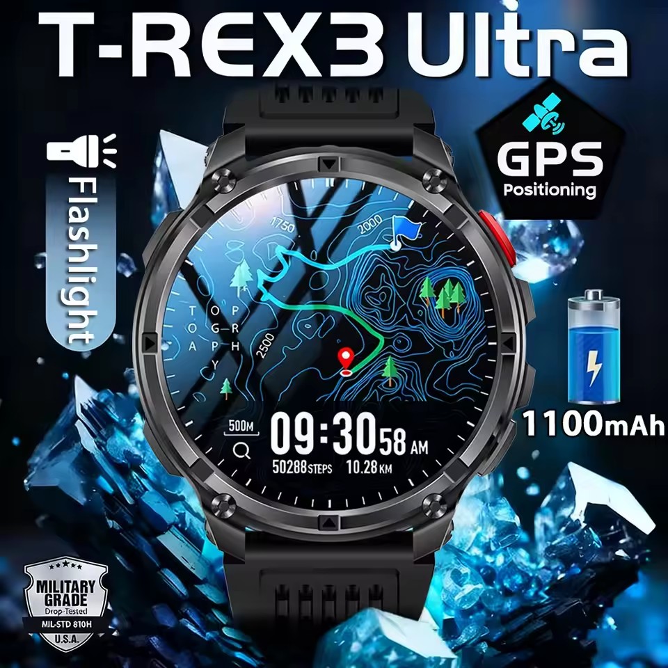 Outdoor Power Meter Box - Nowy Wojskowy Smartwatch T-Rex3 Ultra z