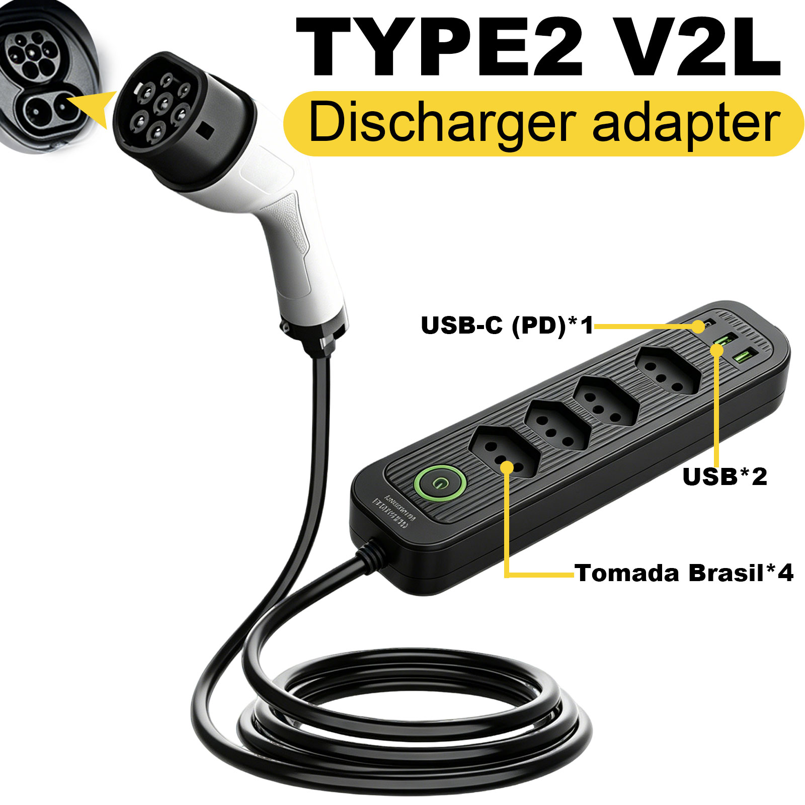 Outdoor Power Module - Adapter rozruchowy Type2 V2L 16A z