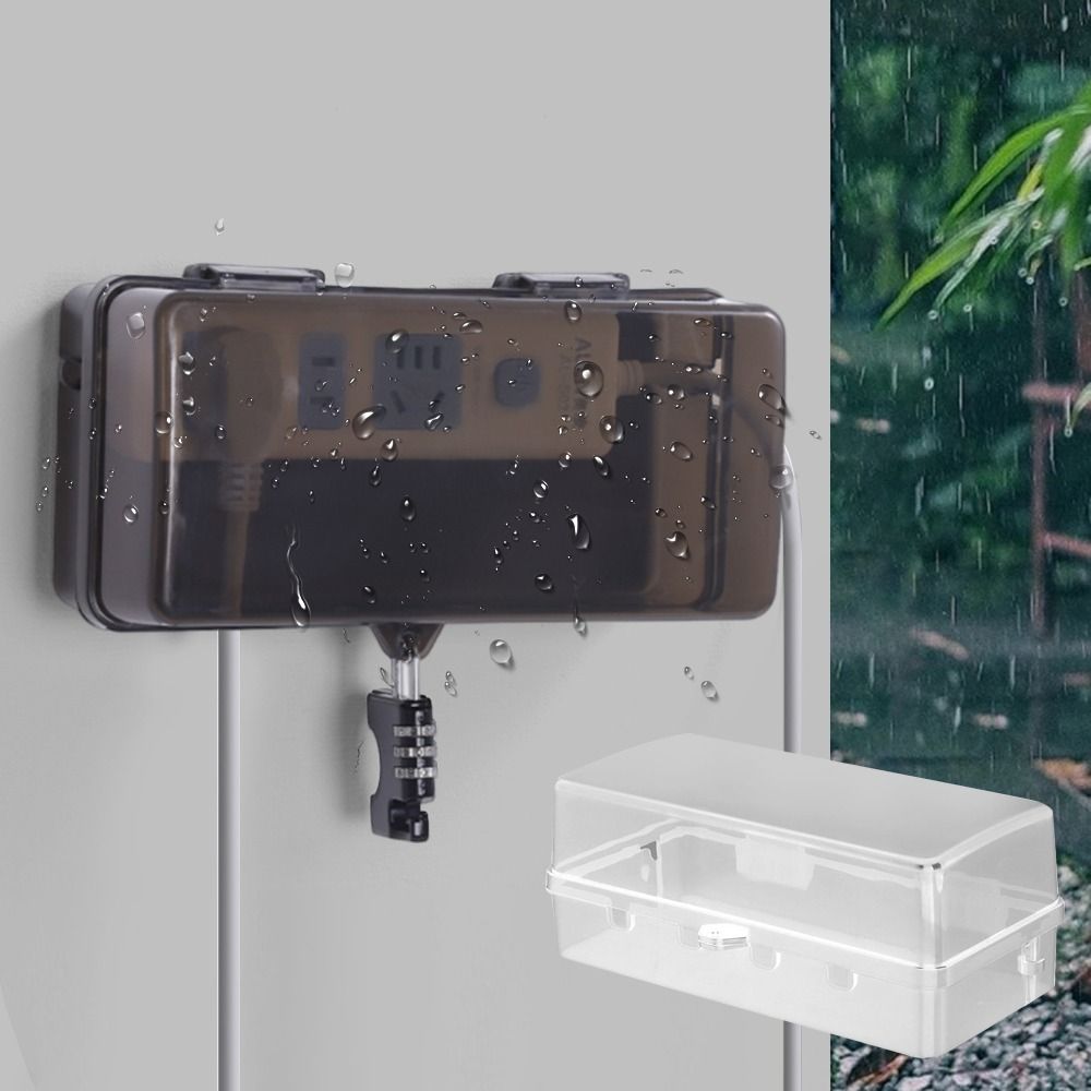 Outdoor Power Outlet Waterproof - Wytrzymała Plastikowa Skrzynka na Wtyczki, Odporna
