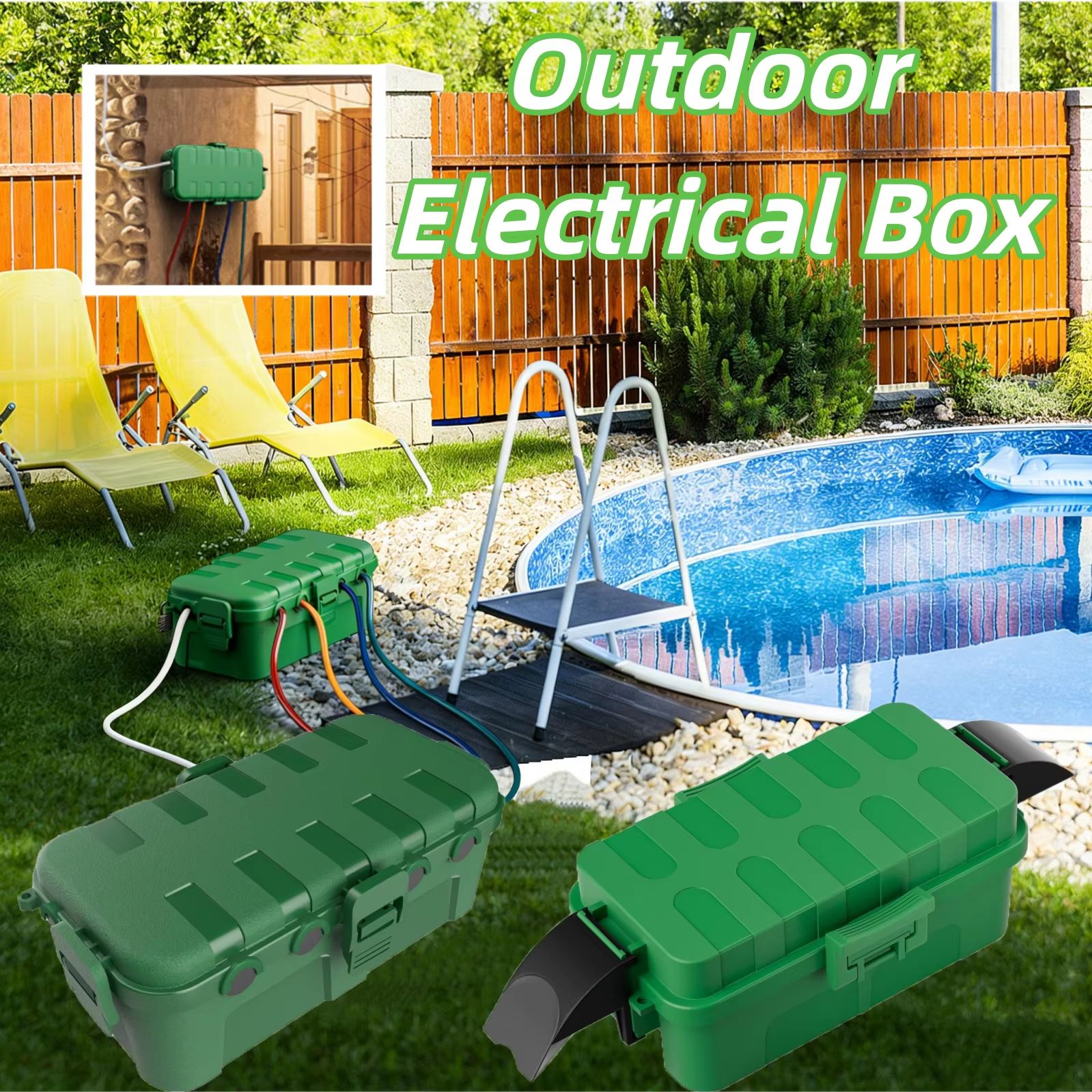 Outdoor Power Point Cover - Mała wodoodporna obudowa na przewody przedłużające