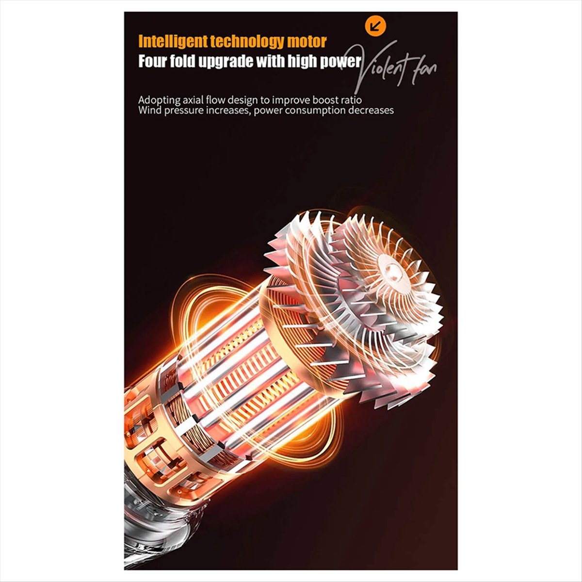 Outdoor Power Vacuum - Wentylator ręczny AA05 130000RPM o dużej
