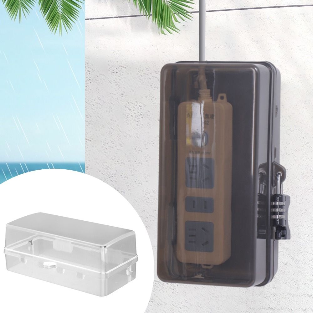 Outdoor Power Outlet Waterproof - Przenośna Plastikowa Skrzynka na Wtyczki Antykradzieżowa