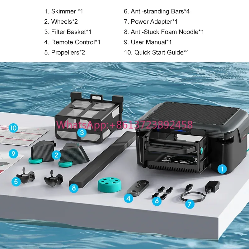 Outdoor Power Vacuum - Automatyczny robot do czyszczenia basenu, skimmer