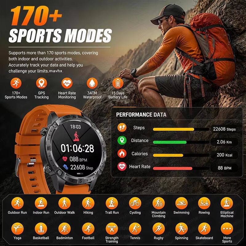 T-Rex3 Pro Nowy Smartwatch GPS – Outdoor Power Meter Box recenzja i cena