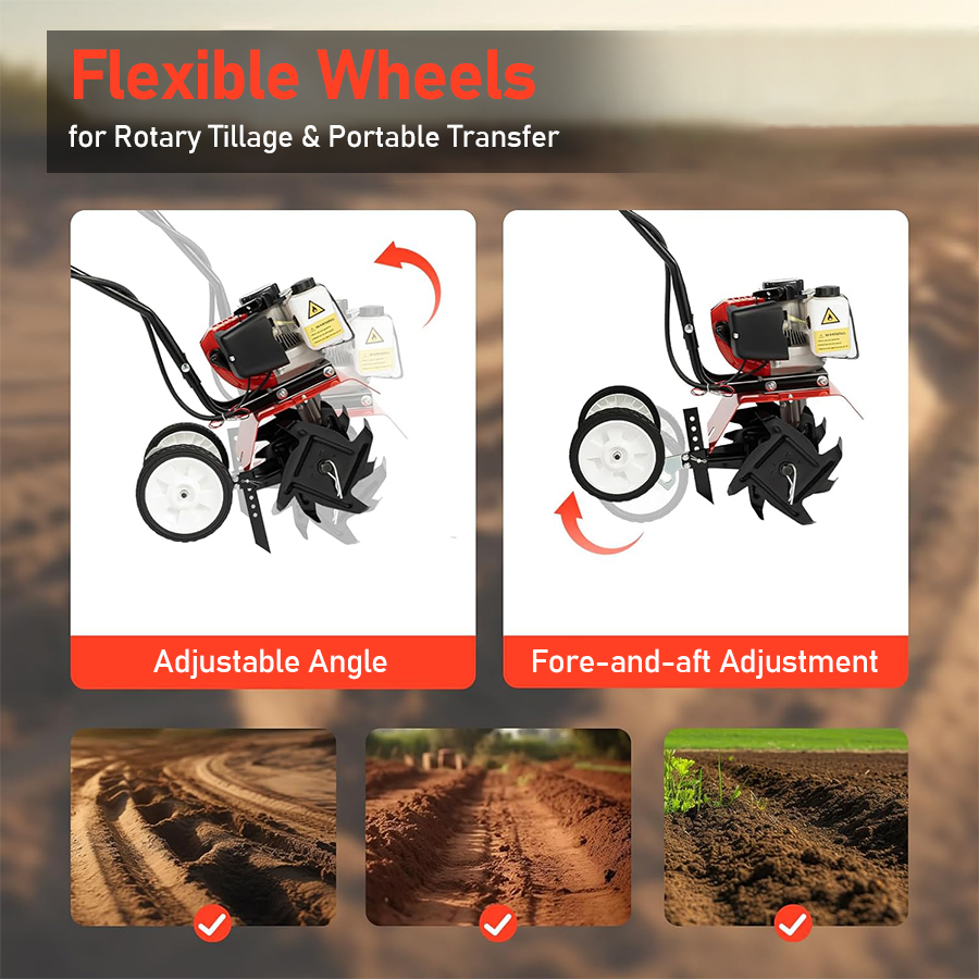 Kultywator spalinowy, narzędzi – Garden Tiller Mini recenzja i cena