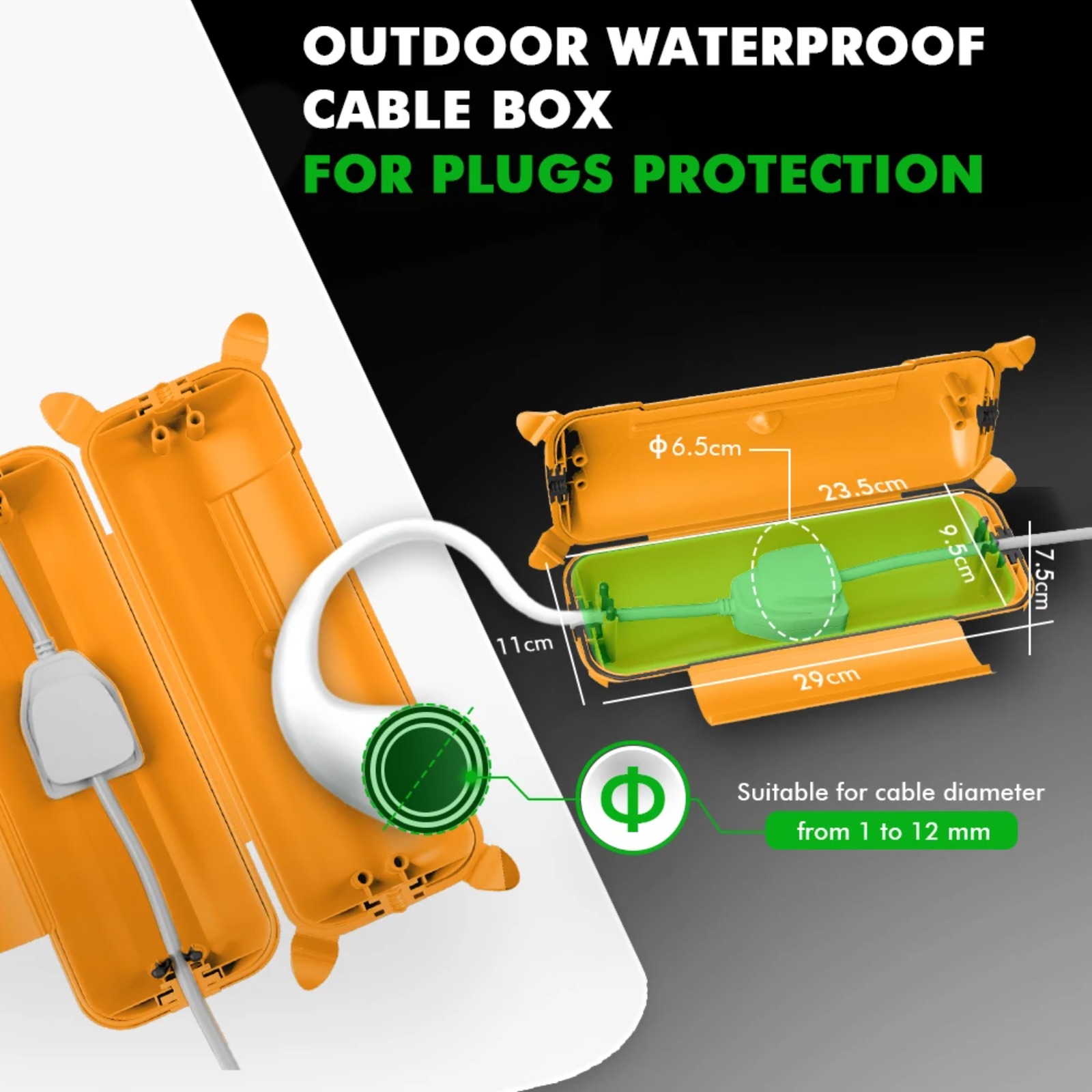 Obudowa na kabel przedłużający – Outdoor Power Strip recenzja i cena