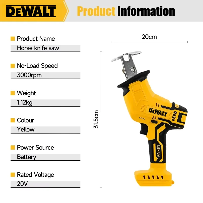 Piła szablasta bezszczotkowa D – Electric Chainsaw Battery recenzja i cena