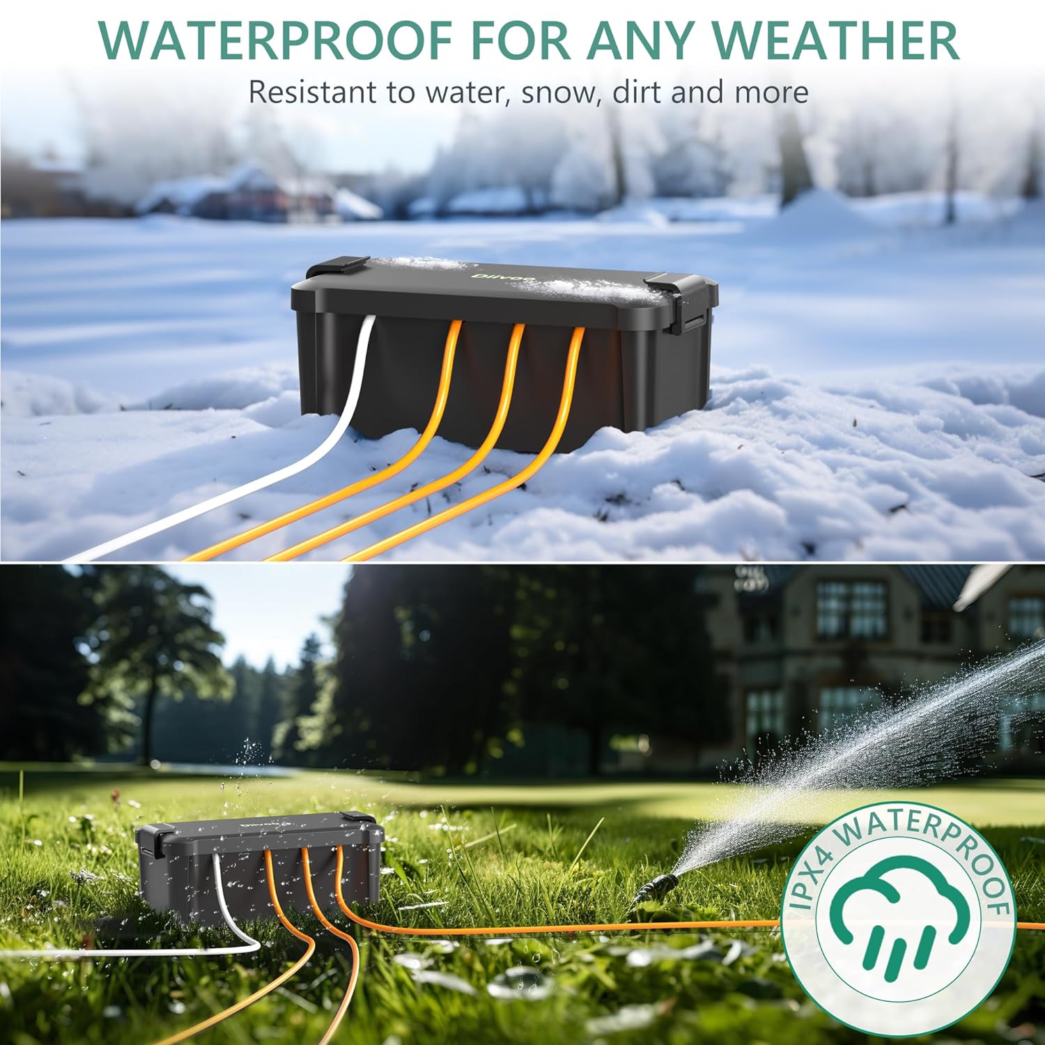 Diivoo Zewnętrzna wodoodporna  – Outdoor Power Outlet Waterproof recenzja i cena