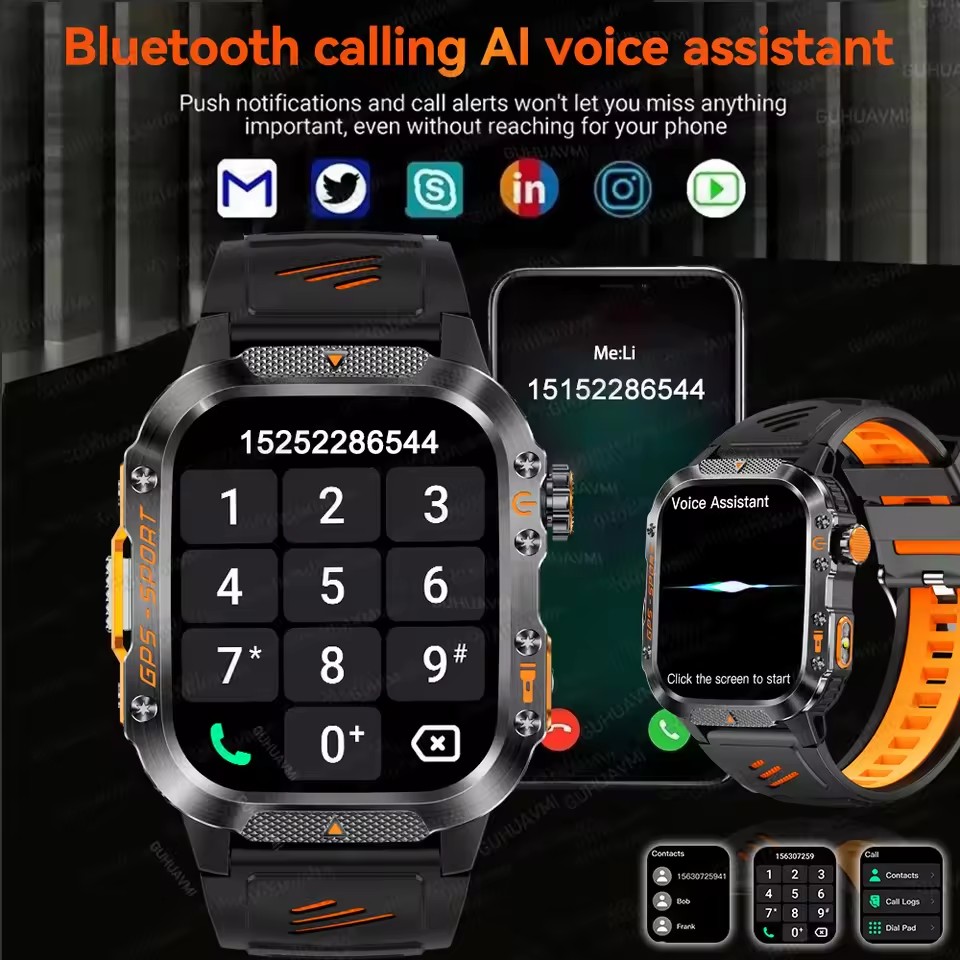 Nowy męski smartwatch wojskowy – Outdoor Power Meter Box recenzja i cena