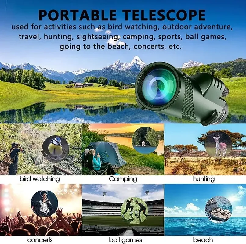 Monokular 80x100 HD do adapter – Outdoor Power Point recenzja i cena
