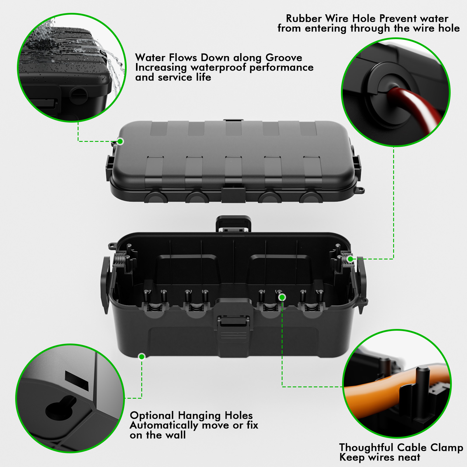 Średnia, wodoodporna skrzynka  – Outdoor Use Power Strip recenzja i cena