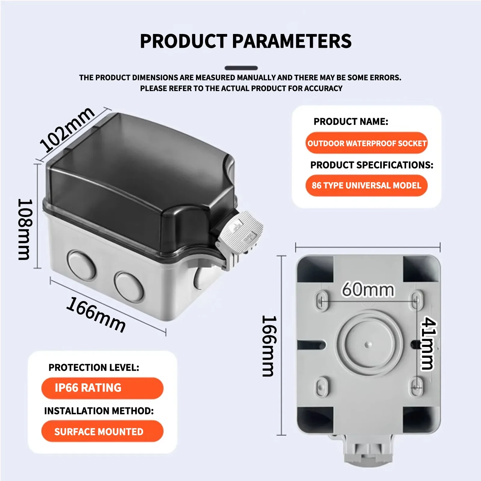 Panel ładowania zasilania IP66 – Outdoor Power Outlet Waterproof recenzja i cena