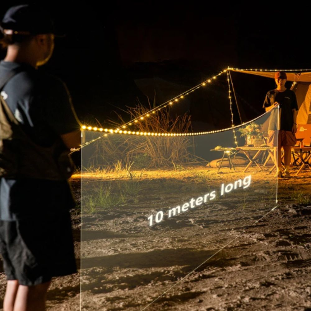 Lampa LED do namiotu, lampki L – Outdoor Power Strip recenzja i cena